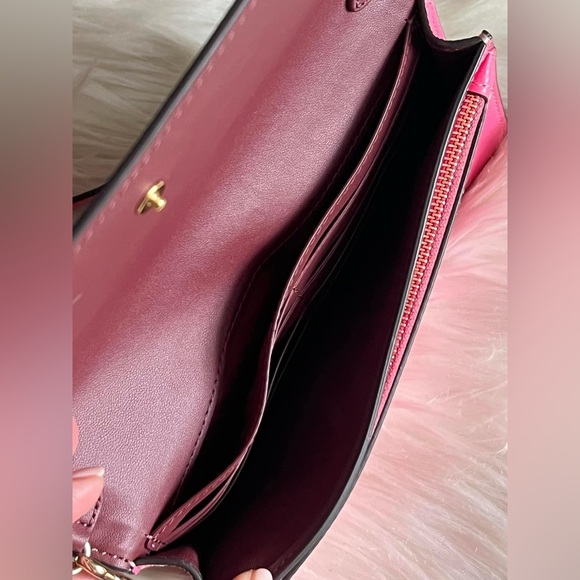 CH181 - Coach Anna Foldover Clutch Crossbody with Trompe L'oeil Print - Picture 9 of 12